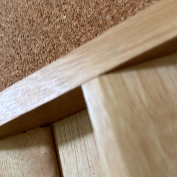 Wall Mounted Wood Bulletin Board Cork Board Mail Slots Key Hooks 14.75”x 16.5” - Picture 4 of 5